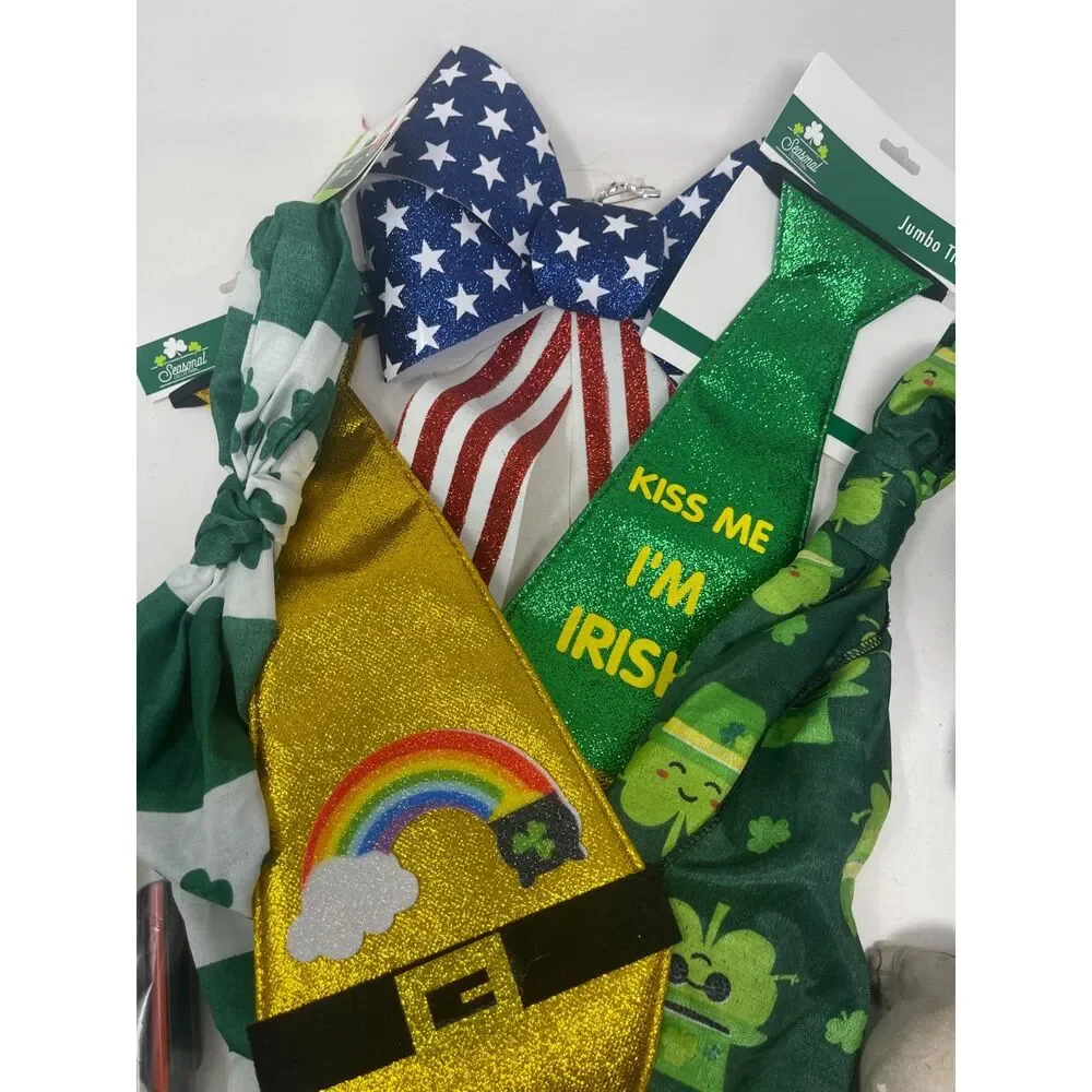 Lot 10 Bunny Ear Headbands Misc Costume Bow Accessories Lot Irish Photo Booth